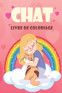 chat livre de coloriage