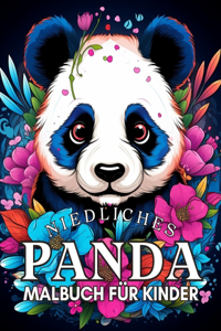 Niedliches Panda-Malbuch für Kinder