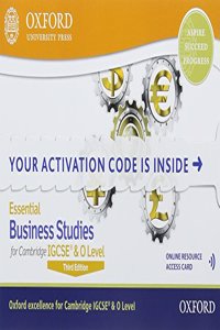 Essential Business Studies for Cambridge IGCSE & O Level: Online Student Book (Essential Commerce for Cambridge IGCSE & O Level)