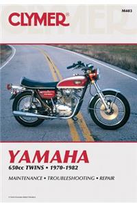 Yamaha 650cc Twins Motorcycle, 1970-1982 Service Repair Manual