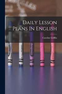 Daily Lesson Plans In English