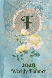 Plan On It 2020 Weekly Calendar Planner 15 Month Pocket Appointment Notebook - Monogram Letter F