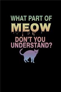 What part of meow don't you understand?