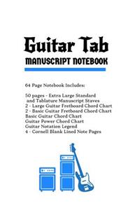 Guitar Tab Manuscript Notebook