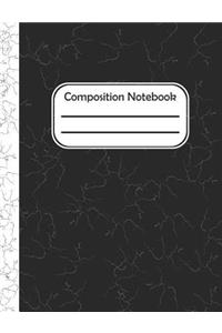 Composition Notebook: White Color Pattern School Composition Blank Lined Notebook For Kids And Teens Students/Home Work Notebook/School Subject Notebooks