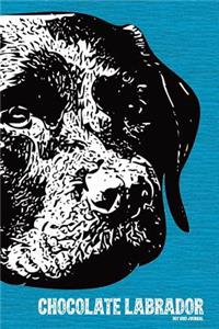 Chocolate Labrador Dot Grid Journal