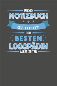 Dieses Notizbuch Gehört Der Besten Logopädin Aller Zeiten