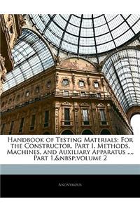 Handbook of Testing Materials