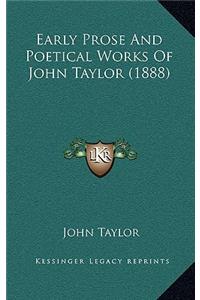 Early Prose and Poetical Works of John Taylor (1888)