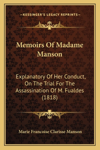Memoirs Of Madame Manson