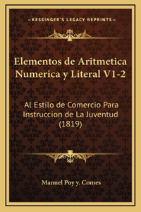 Elementos de Aritmetica Numerica y Literal V1-2
