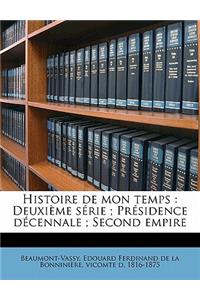 Histoire de mon temps
