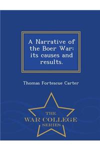 A Narrative of the Boer War