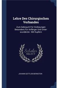 Lehre Des Chirurgischen Verbandes
