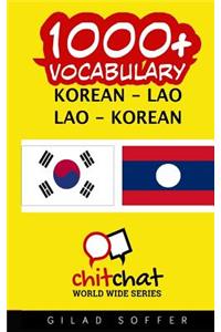 1000+ Korean - Lao Lao - Korean Vocabulary