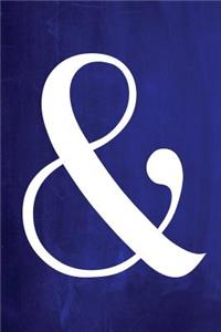 Chalkboard Journal - Ampersand (Blue)