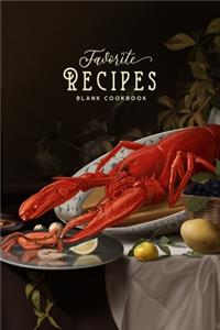 Favorite Recipes Blank Cookbook