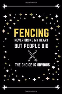 Fencing Notebook Stars Cover