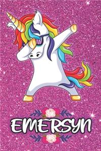 Emersyn - Dabbing Unicorn Notebook