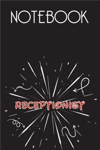 RECEPTIONIST Notebook, Simple Design