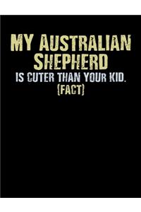 My Australian Shepherd Is Cuter Than Your Kid Fact