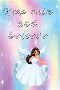 Notizbuch Keep calm and believe