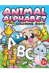 Animal Alphabet Coloring Book