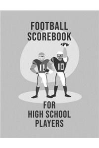 Football Scorebook For High School Players