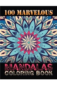 100 Marvelous Mandalas Coloring Book