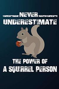 Never Underestimate The Power Of A Squirrel Person