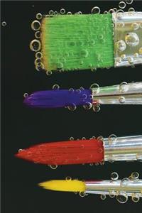 Paint Brushed Dipped in Water with Bubbles Journal