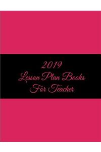 2019 Lesson Plan Books for Teacher