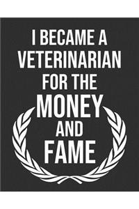 I Became a Veterinarian for the Money and Fame