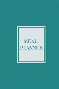 Meal Planner: Teal Weekly Meal Planner with Grocery List