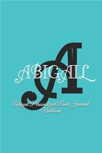 Abigail Personalized Lined Journal Notebook
