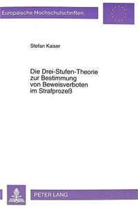 Die Drei-Stufen-Theorie Zur Bestimmung Von Beweisverboten Im Strafprozeß