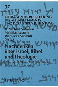 Nachdenken Ueber Israel, Bibel Und Theologie