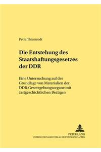 Entstehung des Staatshaftungsgesetzes der DDR