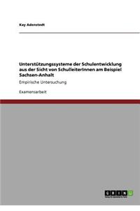 Unterstützungssysteme der Schulentwicklung aus der Sicht von SchulleiterInnen am Beispiel Sachsen-Anhalt