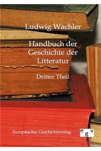 Handbuch der Geschichte der Literatur