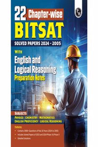 PW 22 Chapterwise BITSAT Previous Solved Papers (2024-2005) with English and Logical Reasoning Preparation Notes | 3000+ PYQs For 2025 Exams | Physics, Chemistry & Mathematics