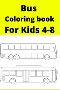 Bus Coloring book For Kids 4-8