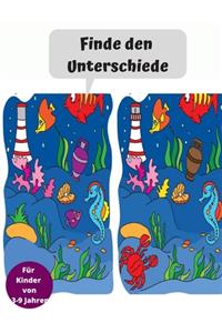 Finde den Unterschiede Für Kinder von 3-9 Jahren