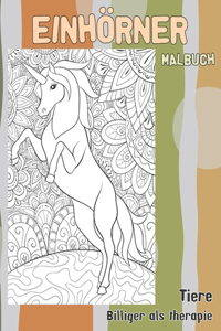 Malbuch - Billiger als Therapie - Tiere - Einhörner