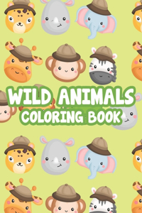 Wild Animals Coloring Book