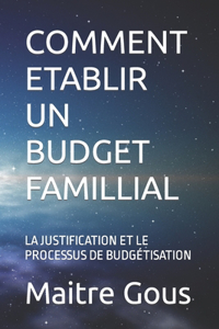 Comment Etablir Un Budget Famillial