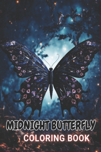 Midnight Butterfly Coloring Book