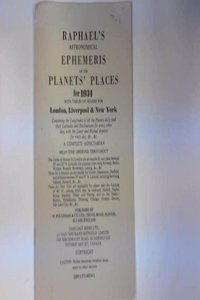 Raphael's Astronomical Ephemeris