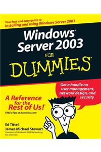 Windows Server 2003 for Dummies