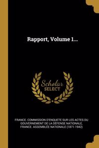 Rapport, Volume 1...